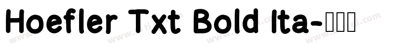 Hoefler Txt Bold Ita字体转换